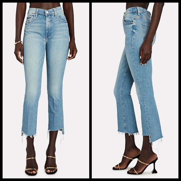 💕MOTHER SUPERIOR💕 The Insider Crop Step Fray Jeans ~ I Confess 28 NWOT - Picture 7 of 17